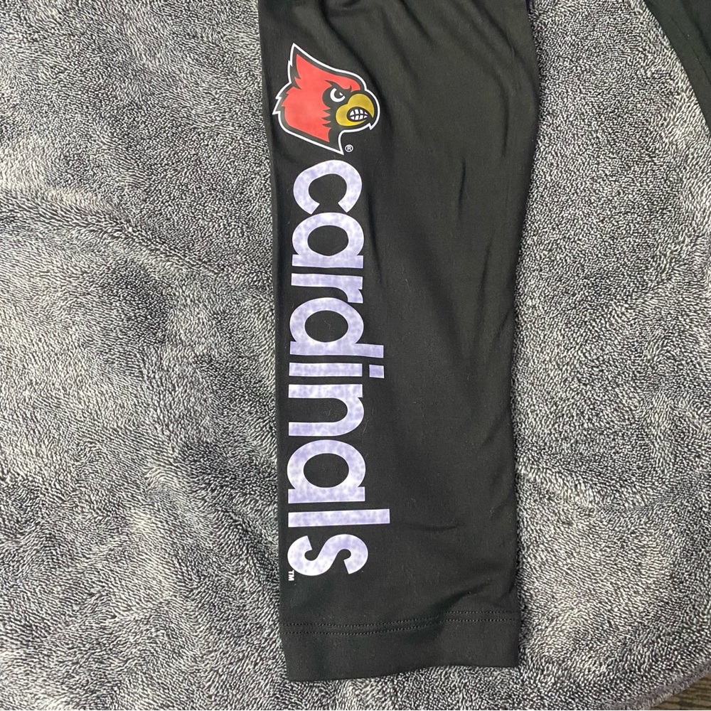 UofL Cardinals black leggings - Picture 3 of 4